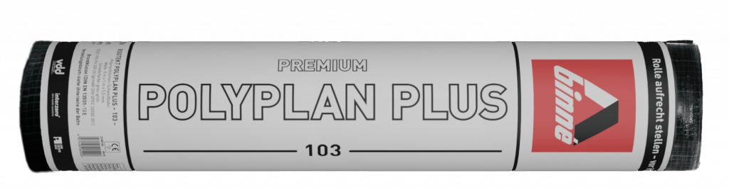 Premium Polymerbitumen-Dachbahn POLYPLAN PLUS von Binné